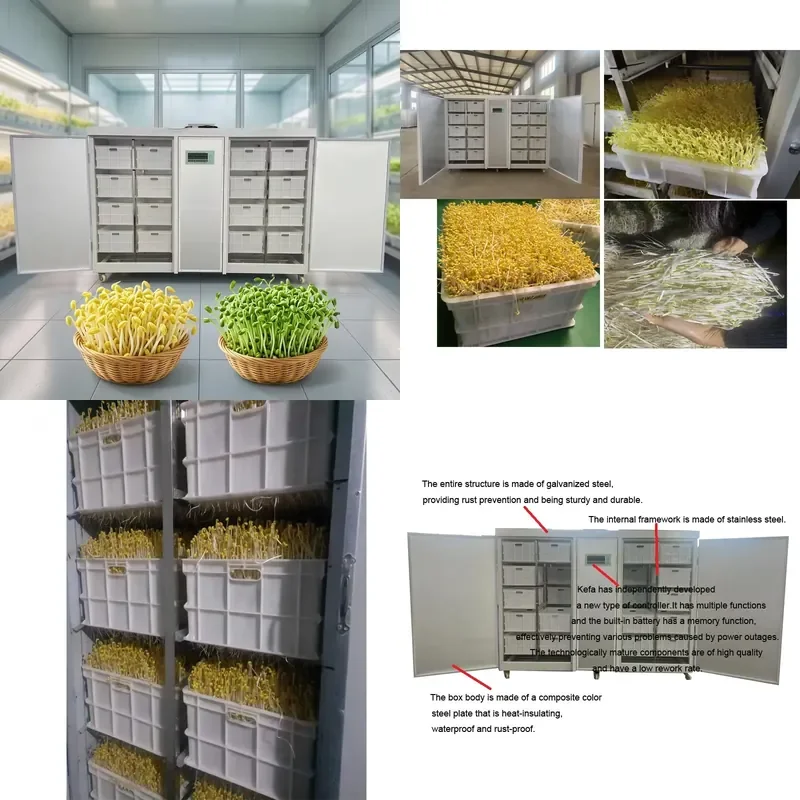 for KEFA Automatic Bean Sprouts Machine Supermarket Grade Stainless Steel Motor Home Commercial Maker