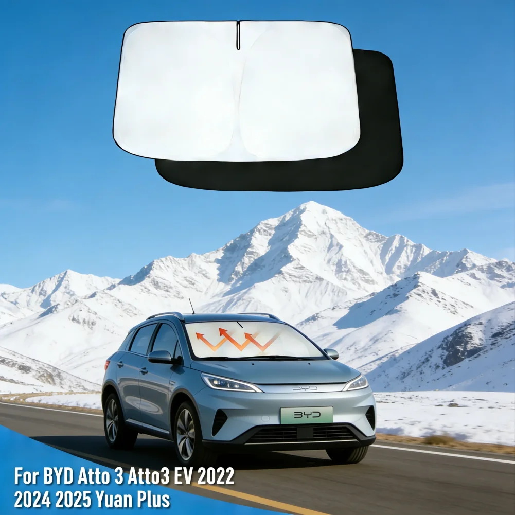 

Солнцезащитный козырек-накидка на лобовое стекло автомобиля, складной, от УФ-излучения, для BYD Atto 3 Yuan Plus 2022 2023