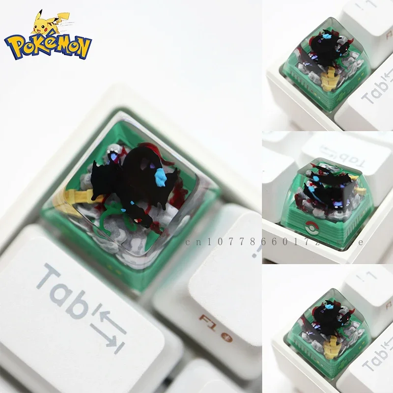 Pokemon Resin Keycaps Charizard Anime Customized Micro Landscape Mechanical Keyboard DIY Keycaps Cute Keyboard Accessories Gifts