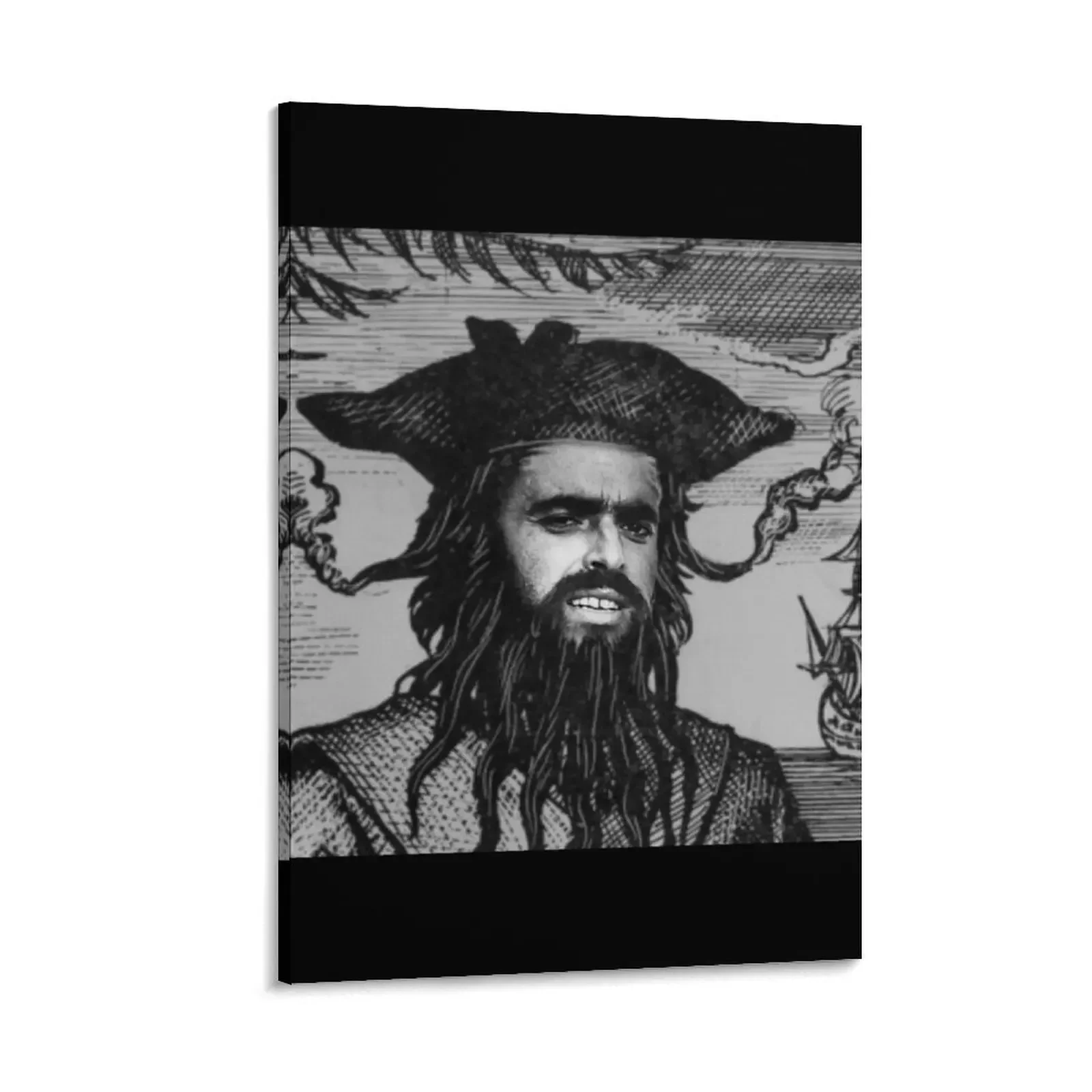 

Shel Silverstein as Blackbeard Canvas Painting house decorations room decorations Home decoration room decors aesthetic