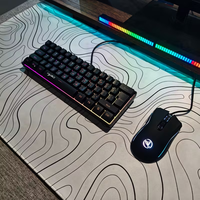 61-Key RGB Backlit Gaming Keyboard & Mouse Combo - Portable Compact PC/Laptop Bundle with RGB, One-Touch Media Keys, Wired,