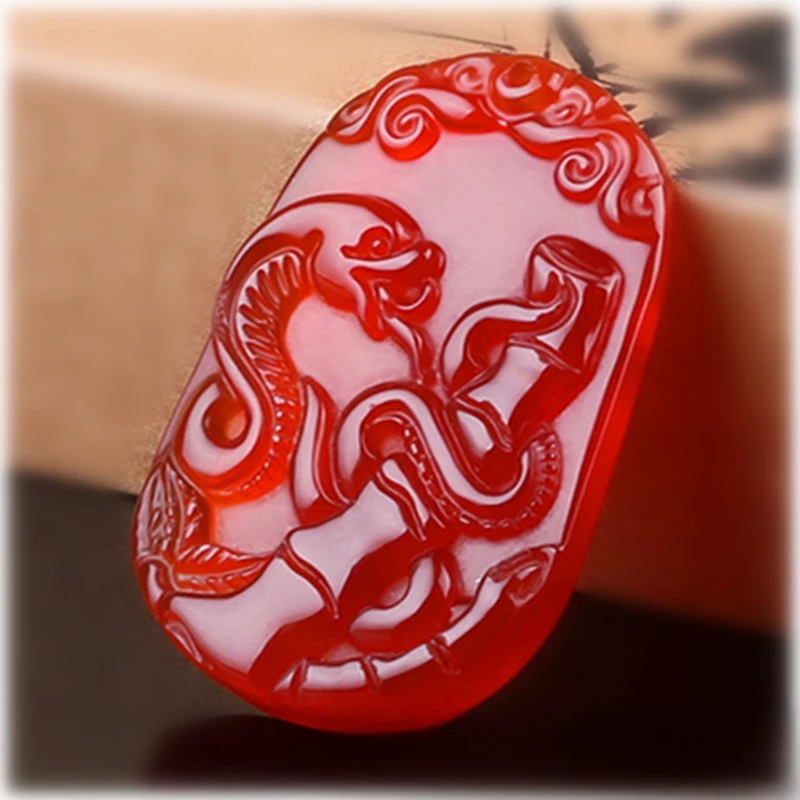 Agate Twelve Zodiac Chalcedony Big Horse Brand Jade Pendant