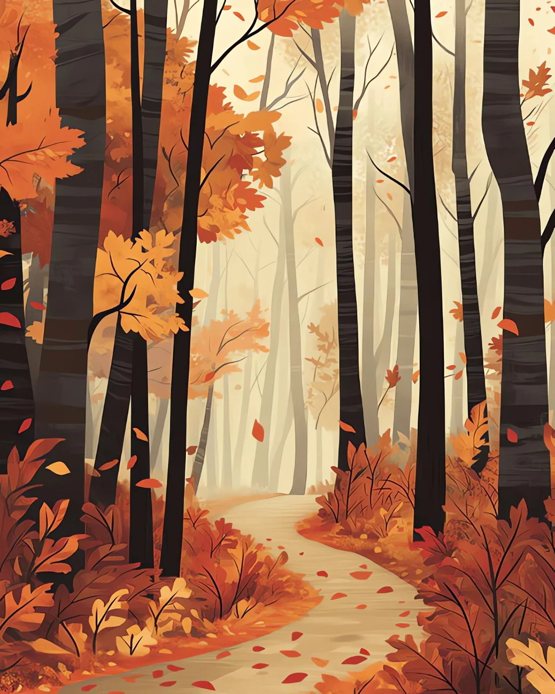 

Autumn Path Landscape 500/1000/1200/2000 PCS Jigsaw Puzzles Family Activity Games for Gameroom Bedroom Gifts Home Decor