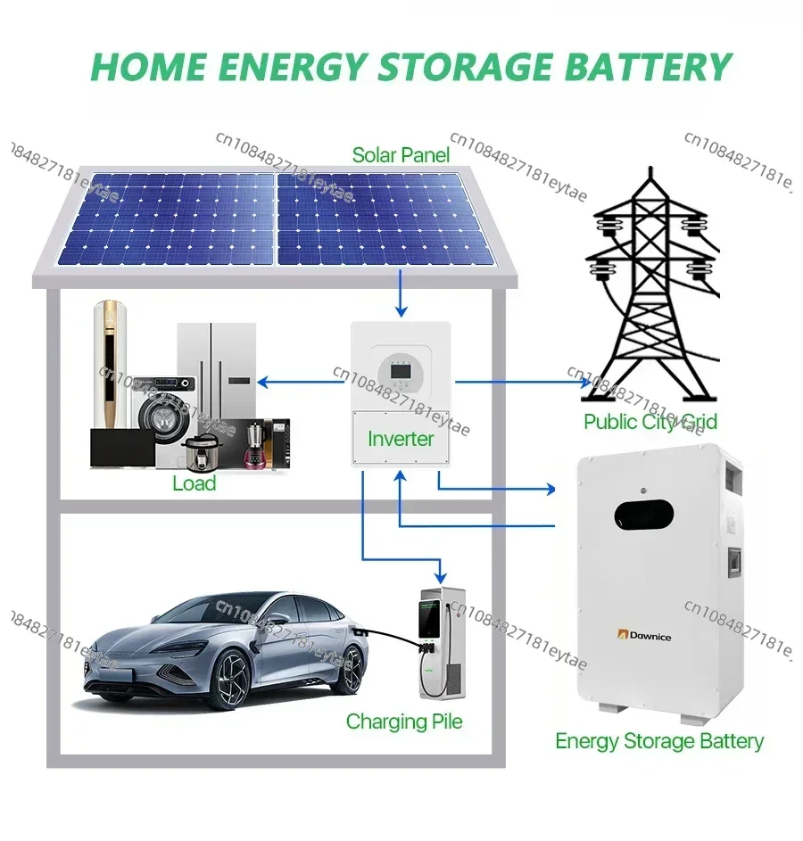 10kw 12kw 20kw 30kw 50kw Lifepo4 Solar Generator Home Energy Storage Lithium Battery Backup wall mounted lithium battery pack