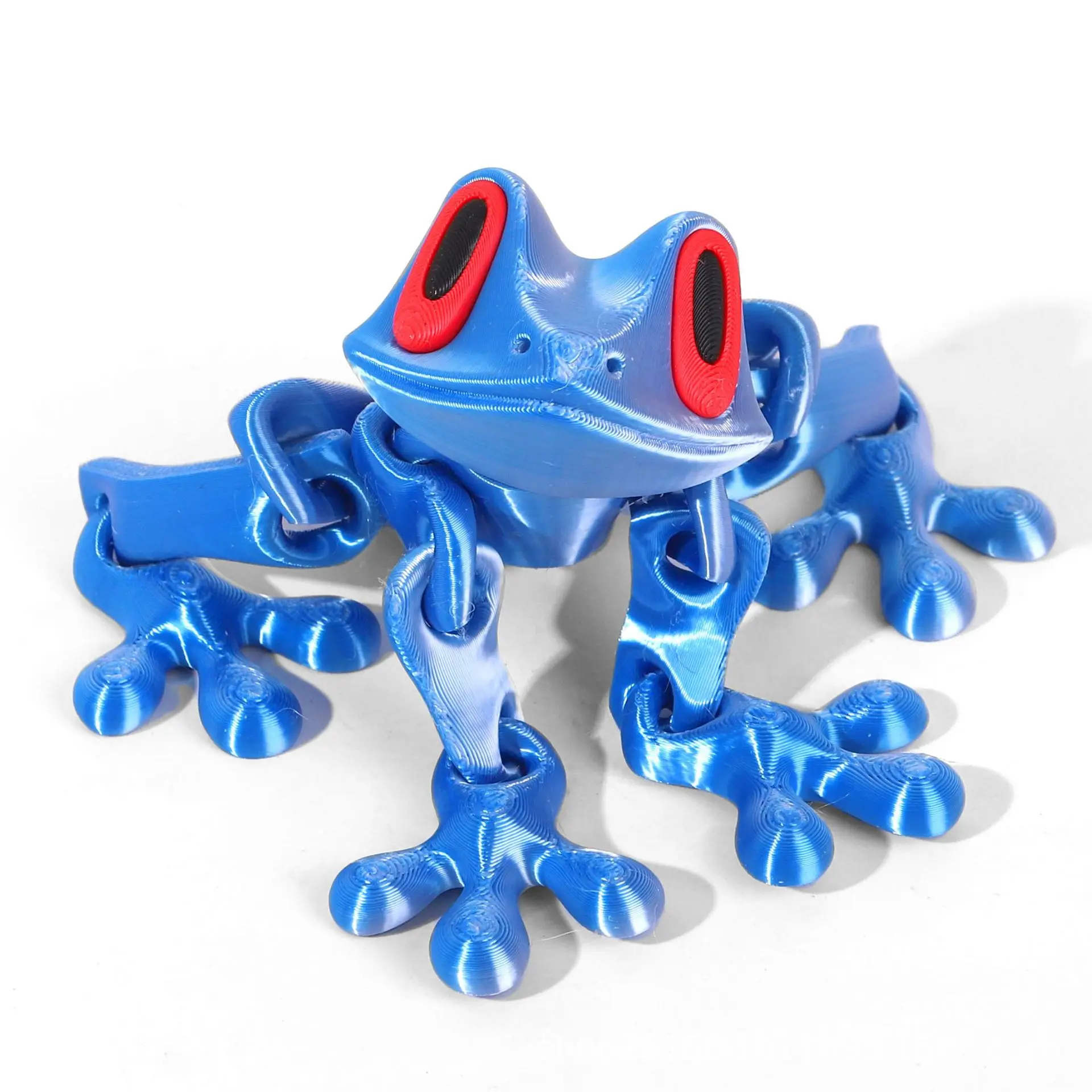 Magnetic 3D Printing Frog Toy Figures Joints Movable Animal Model Magnetic Frog Refrigerator Sticker Decoration Kids Gift Toys