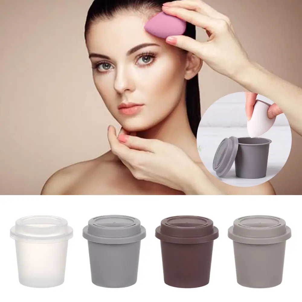 Carry Egg Shape Box Display Storage Case Beauty Pad Powder Puff Drying Holder Makeup Sponges Stand Display Stand Sponge Holder