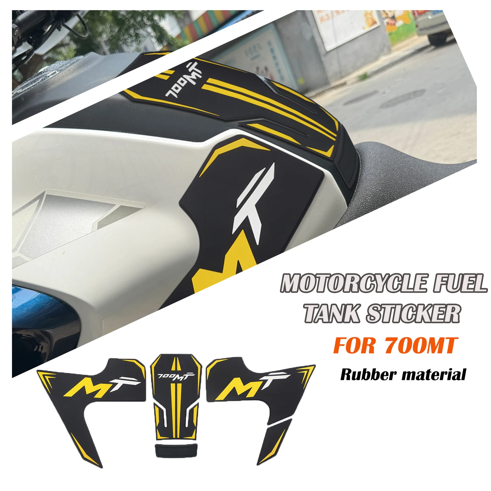 

For CFMOTO 700MT 700 MT 2025 Motorcycle fuel tank pad fuel tank traction pad anti-slip side fuel tank sticker New accessories