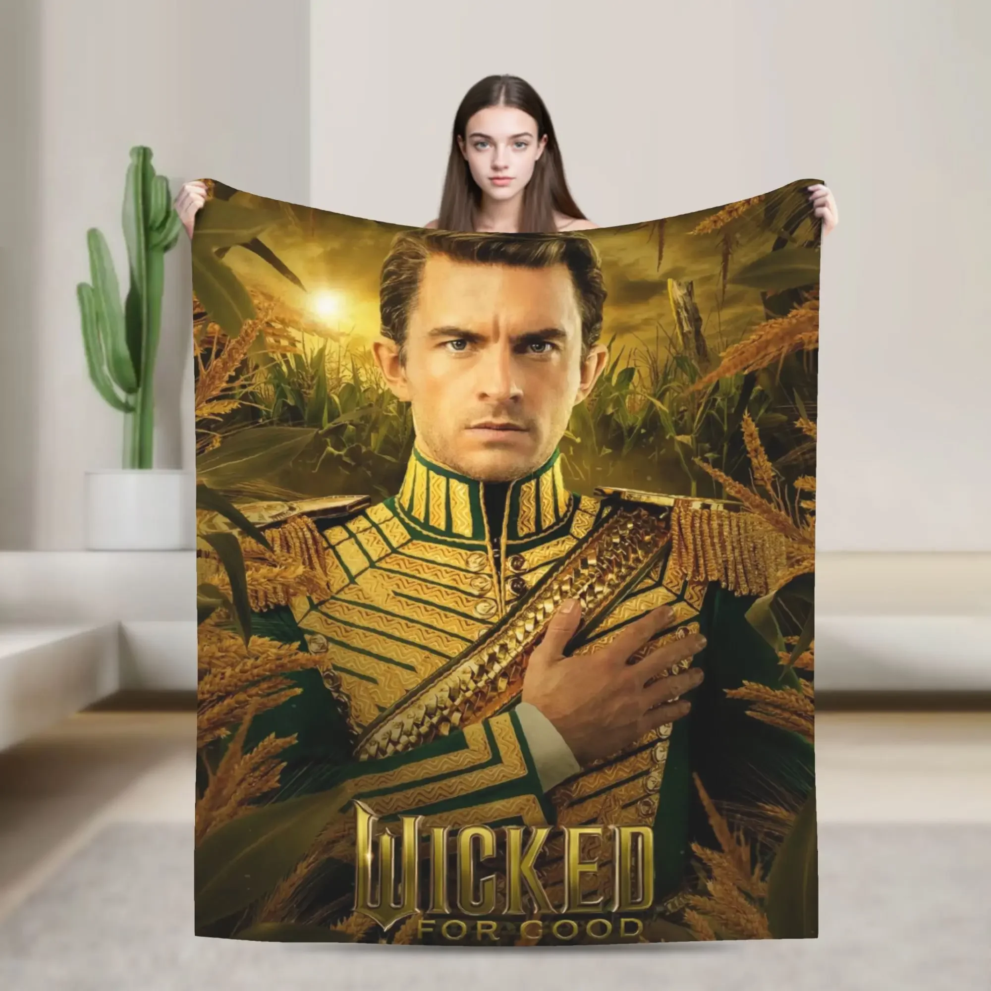 

Плюшевое одеяло Wicked For Good Fiyero Film Super Soft для детей, фланелевое покрывало для гостиной, накидка на кровать