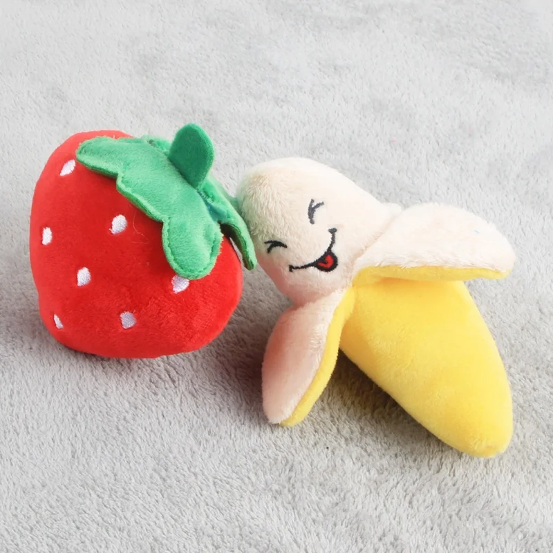 Factory Direct Sales Pet Dog Plush Sounding Vegetable Cake Lobster Bone Pet Plush Toy in Stock Wholesale