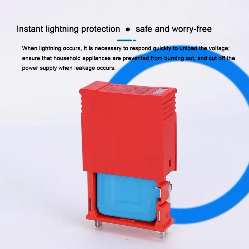 Protective Low-Voltage Arrester Device Lightning Protection House Surge Protector