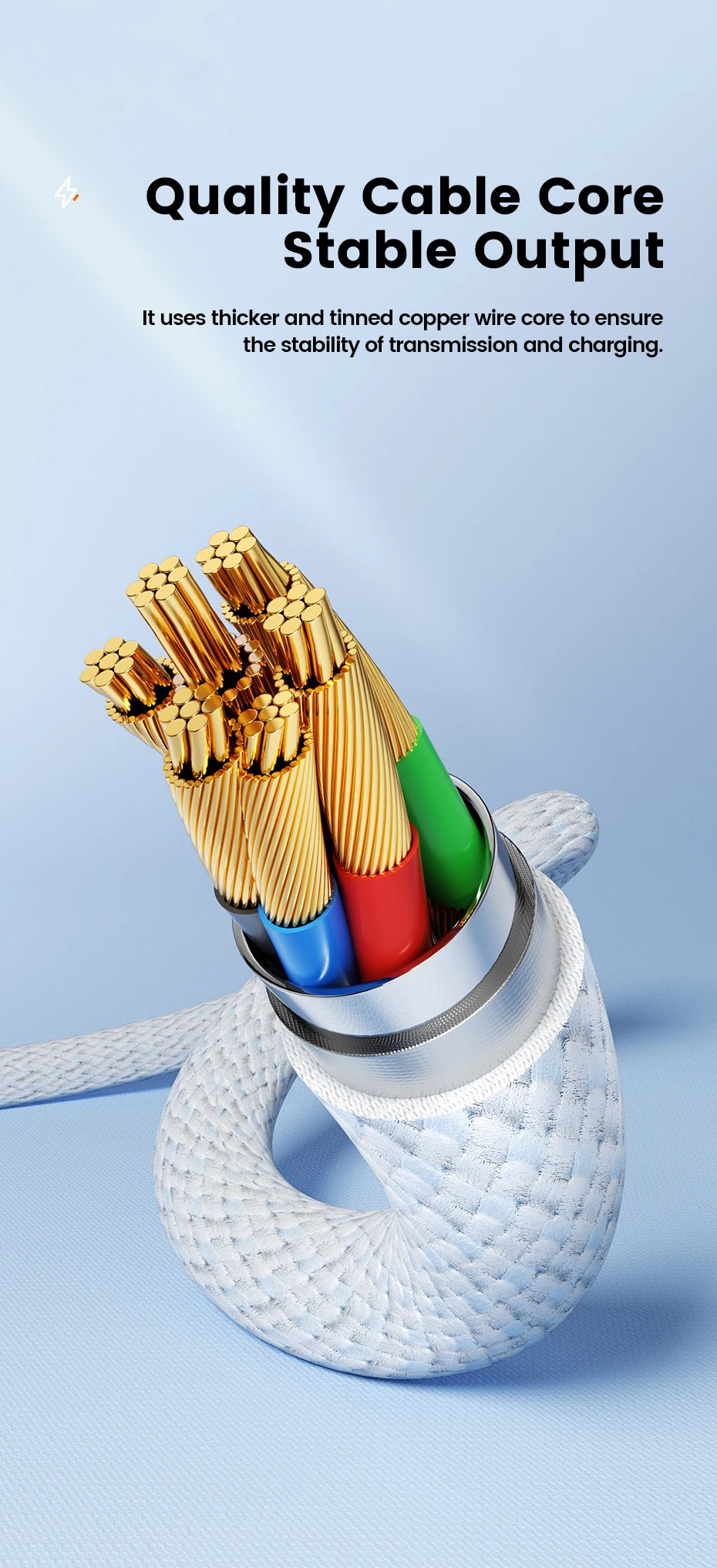 Toocki 6A Super-Ladekabel USB auf USB-C für iPhone 17 16 Samsung Huawei 1/2/3/5 Stück 100W Typ-C Schnelllade- und Datenkabel – Detail 7