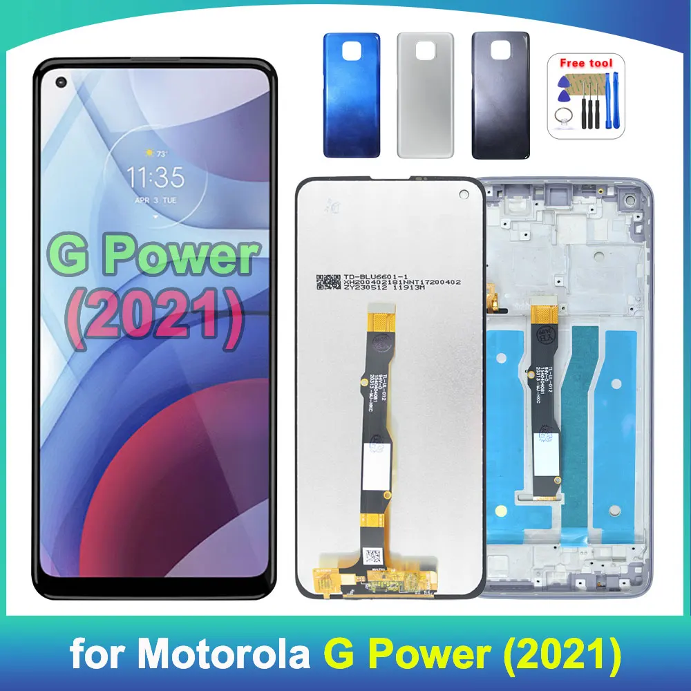 6.6'' LCD for Motorola Moto G Power 2021 LCD Display Touch Screen Digitizer for Moto G Power 2021 XT2117 Phone LCD Screen