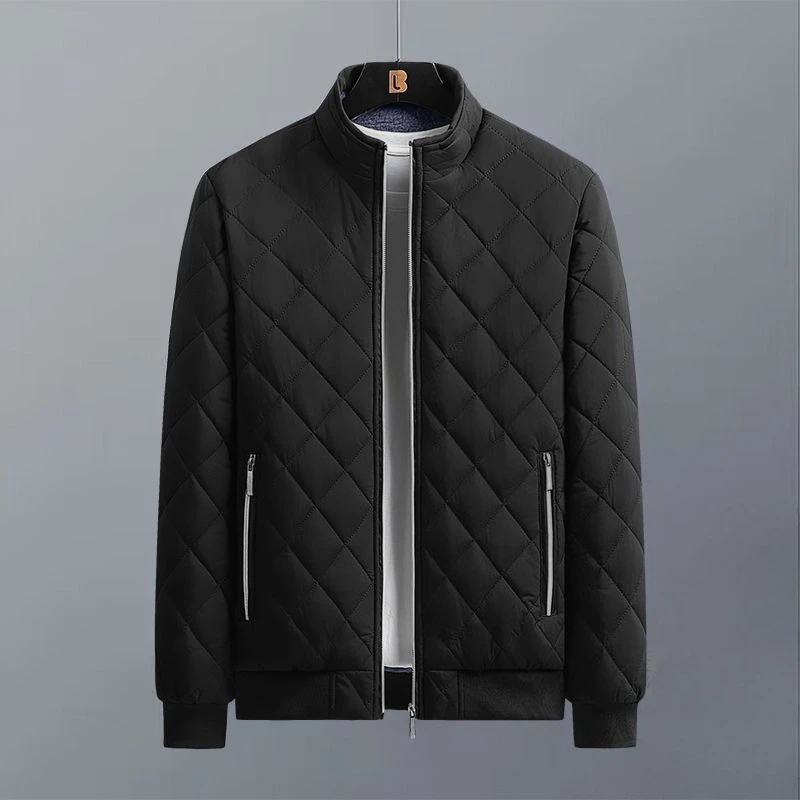 

Зимнее хлопковое стеганое пальто с флисом, свободная утолщенная куртка с хлопковой подкладкой, теплая мужская одежда средней толщины с хлопковой подкладкой
