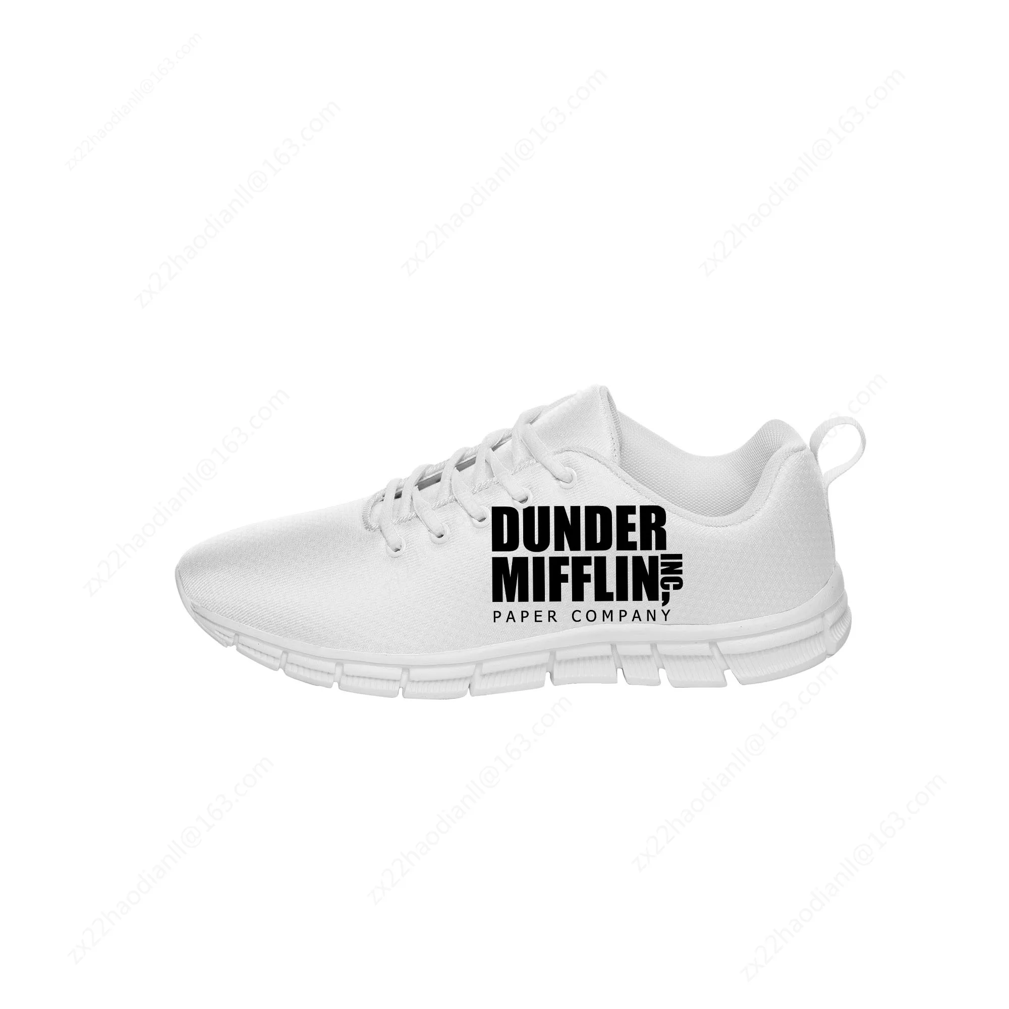 The Office TV Show Sneakers Mens Womens Teenager Dunder Mifflin Paper Casual Cloth Shoes Canvas Shoe Cosplay Lightweight shoe