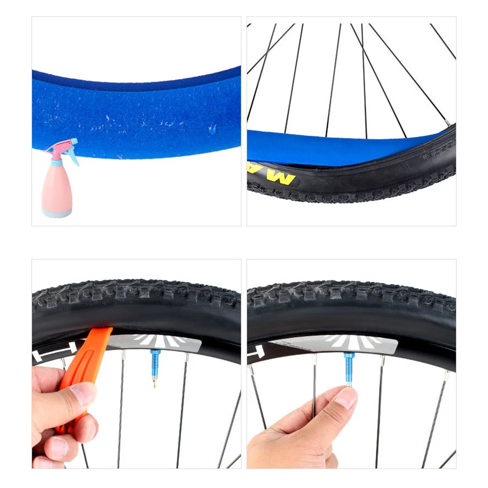 Bike Tubeless Tire Insert Road Bike Tire Liner Anti Puncture 1.9-2.25inch Highway Bike Vacuum Tire Safety Lining