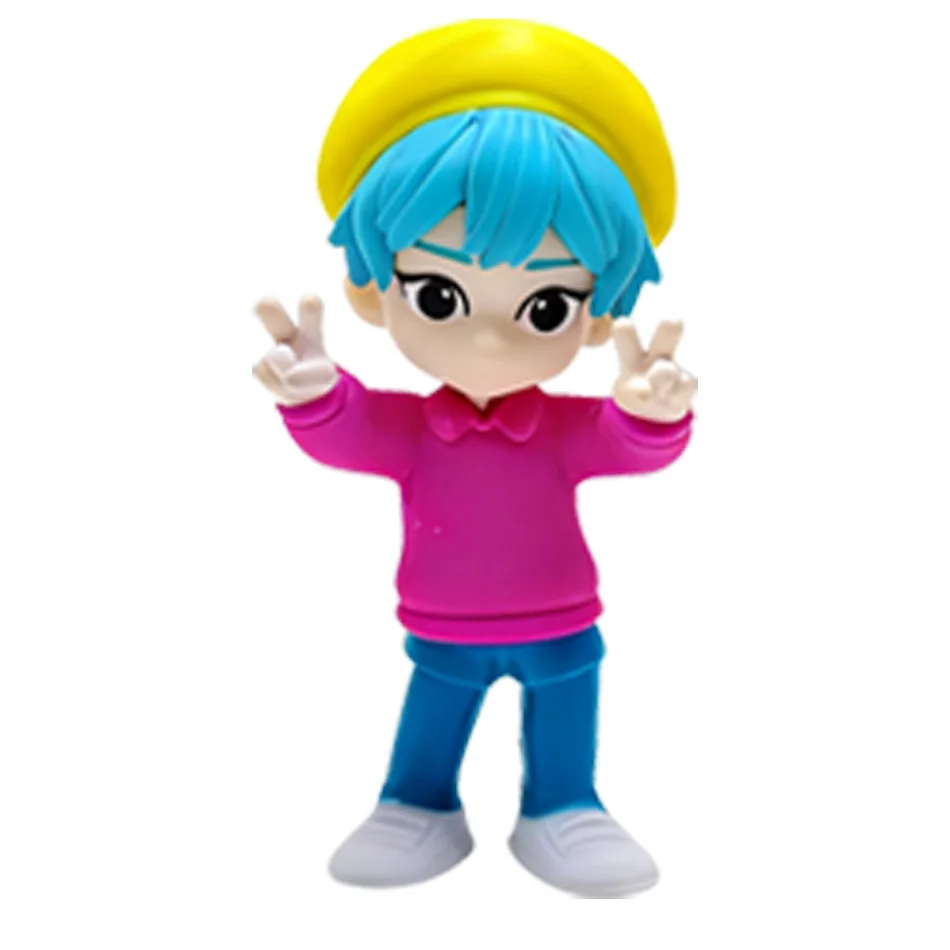 애니메이션 K팝 데몬 헌터즈 걸그룹 액션 피규어 5.3-11.5cm PVC 모델 블라인드 박스 루미 미라 조이 장난감 장식품 선물