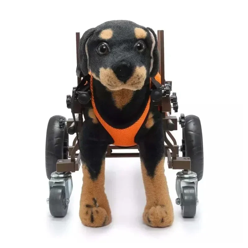 Adjustable 4 Wheels for Hind Limb Training Disabled Dog Pet Wheelchair