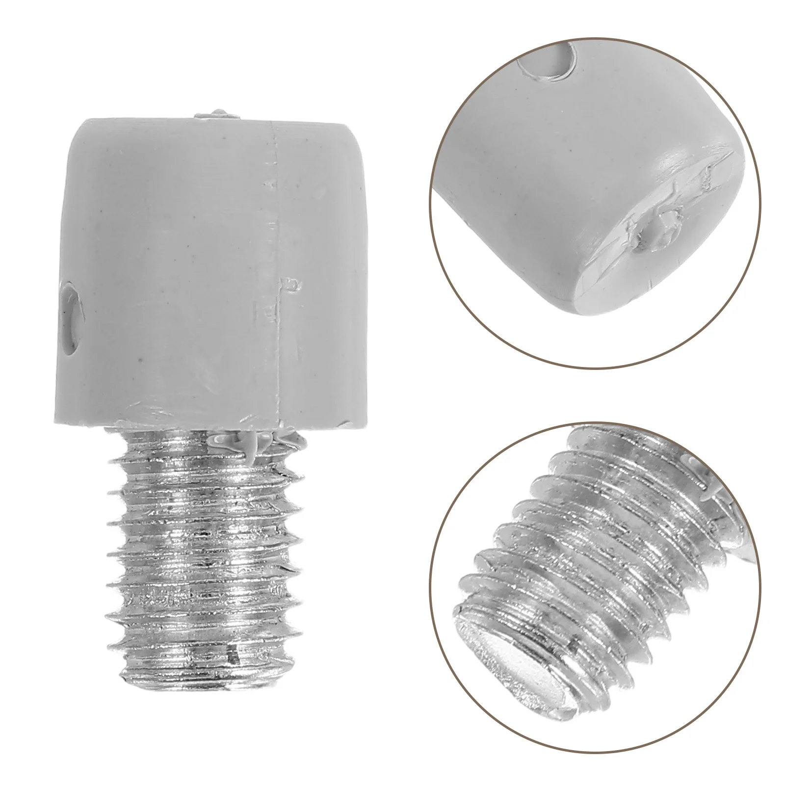 

4Pcs Toilet Brush Handle Parts Replacement Connectors Durable Materials Easy Installation Secure Fixing Effect Longlasting