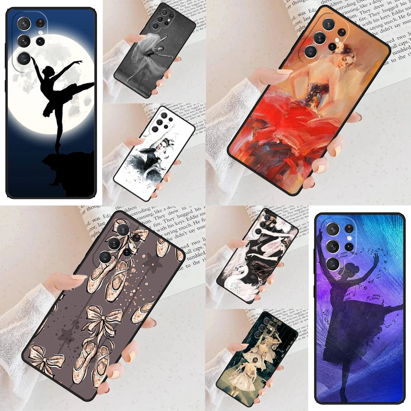 Ballet Ballerina Dancer Cell Phone Case for Samsung Galaxy S26 Ultra S25 S24 S23 S22 S21 S20 Note10 Cover