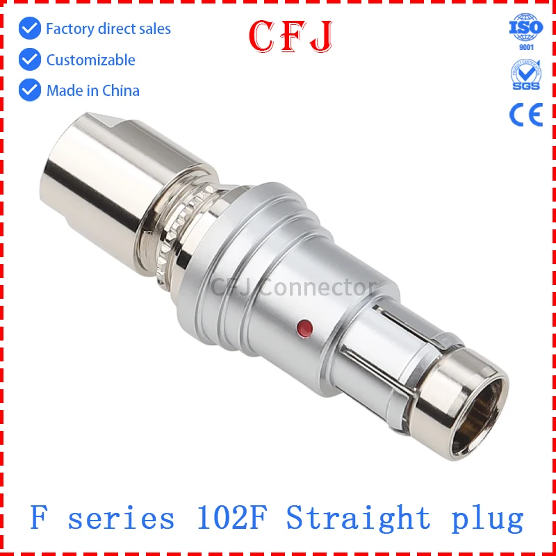 CFJ Long/Short Waterproof Push-Pull Self-Locking FNG FGG Male Plug 102F M7 Metal Connector 2 3 4 5 6 7 9Pin Solderable Cable