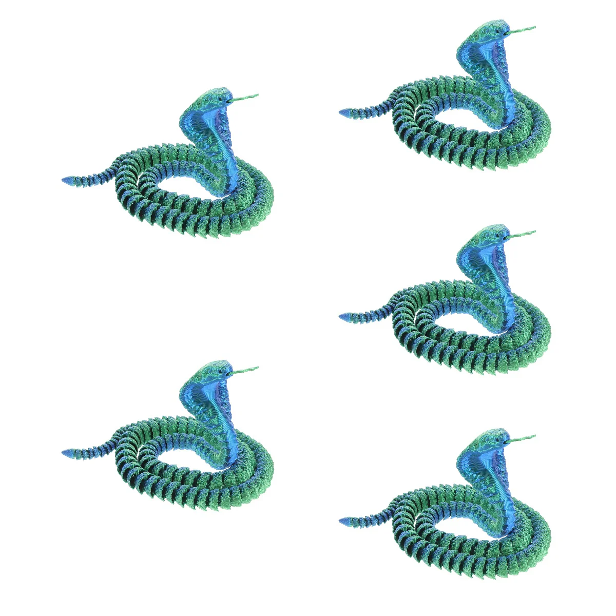 

5 Count Toy Halloween Decor Snake Craft Adornment Realistic Aquarium Plastic Fish Tank Decoration Modeling