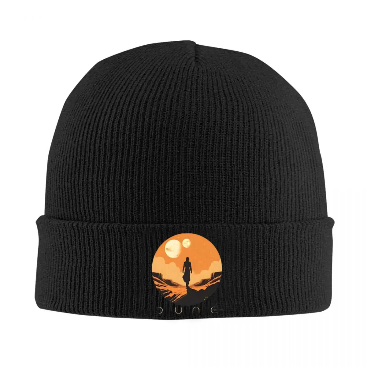 Dunes Into The Sunset Knitted Caps for Women Men Beanie Autumn Winter Hats Acrylic Casual Cap