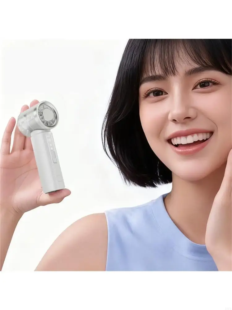 

J6PE USB Rechargeable Mini Fan Portable Handheld Fan with 120 Speed Setting Quiet