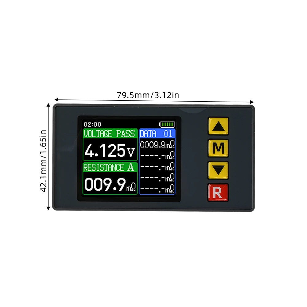 TS607 DC5V High-precision Internal Resistance Meter Tester 1.77-inch TFT Color AC 4-wire Method Lithium Battery Voltmeter Tester view 6