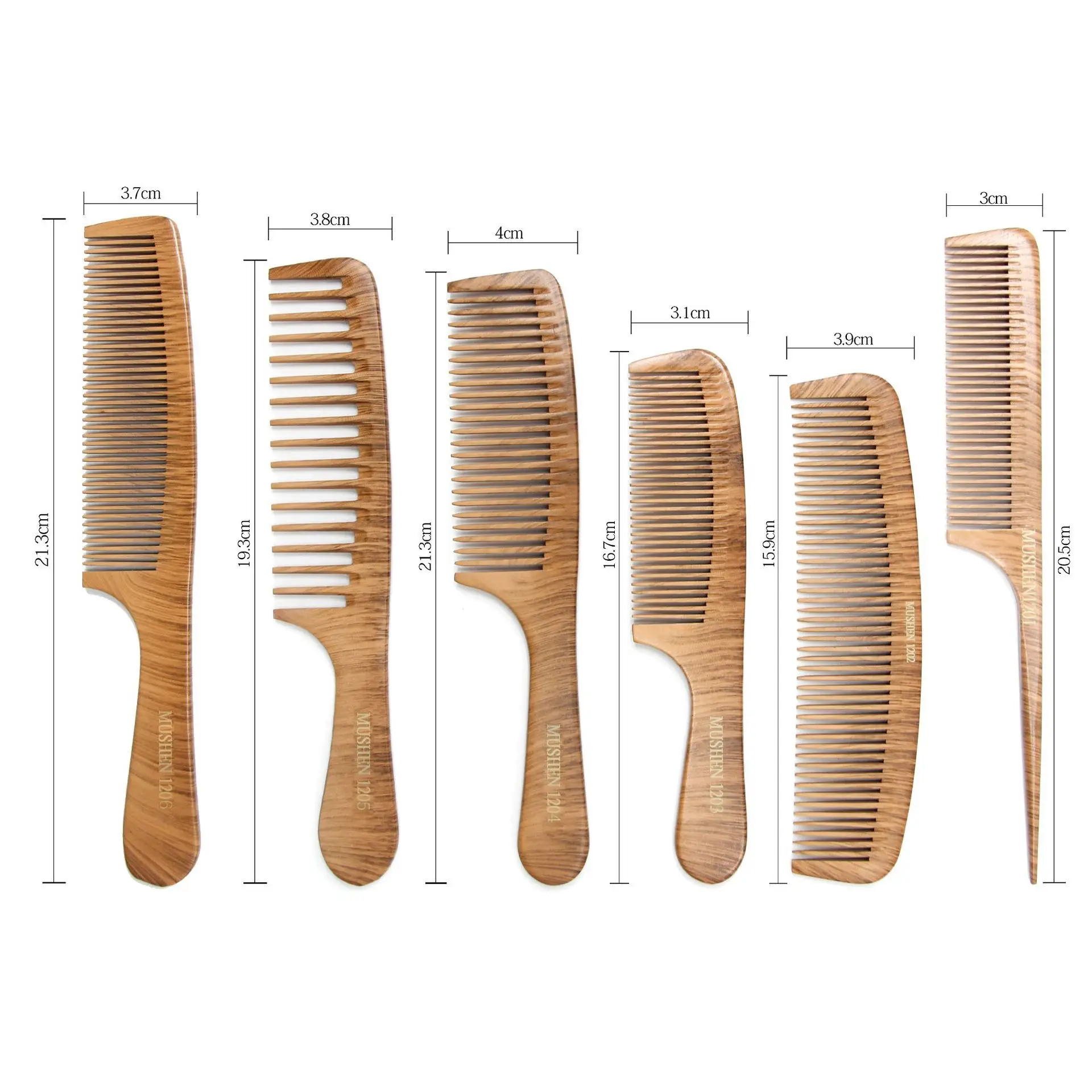 Natural Pear Blossom Comb Scalp Massage Combs Bamboo Wood Comb Anti Tangling Static Hair Brush Salon Tool Расческа Для Волос