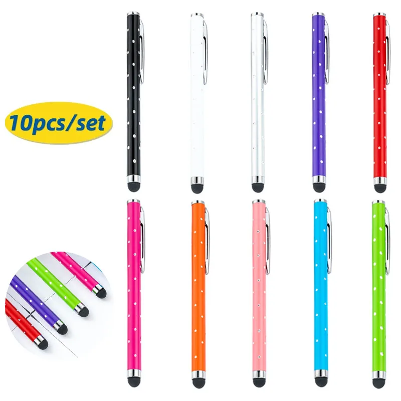 

10pcs All Over The Sky 7.0 Diamond Stylus Mobile Phone Handwriting Painting Game Clip Touch Screen Computer Tablet Pens.