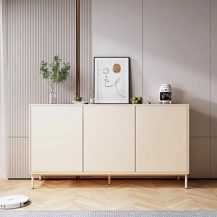 &Modern Simple Side Cabinet Locker Kitchen Storage  Cupboard Living Room Wall Locker Tea
