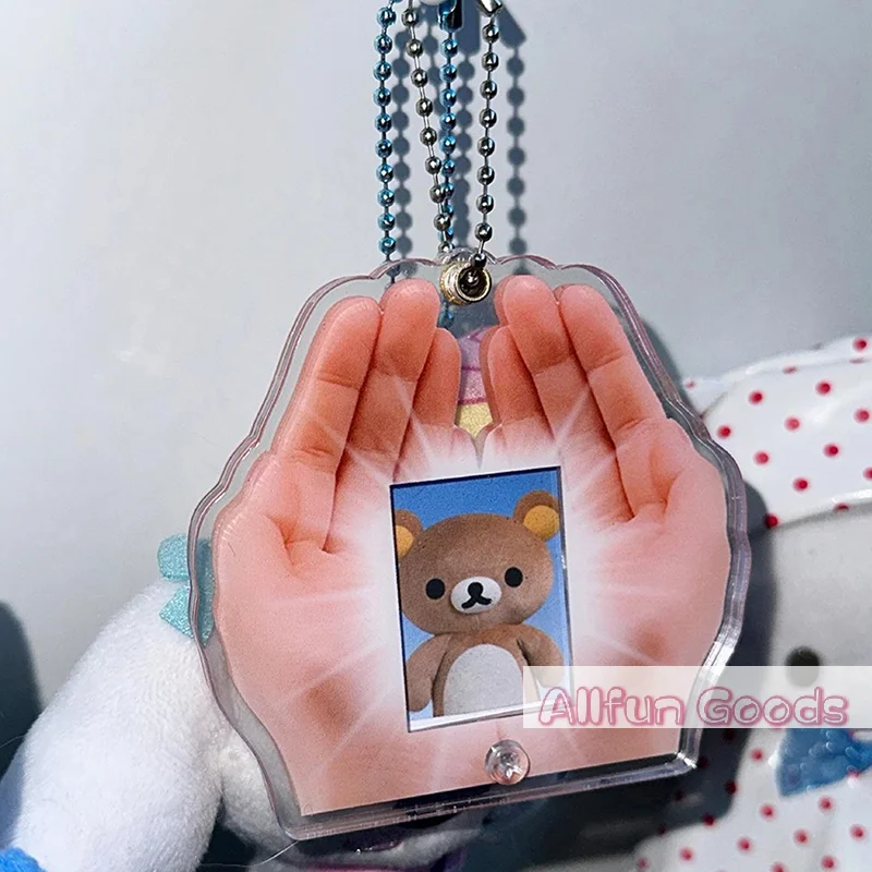 [TG835]1 Piece Valentine's Day Gift Acrylic Picture Frame In My Hand Photocard Sleeves Keyring For Man Woman