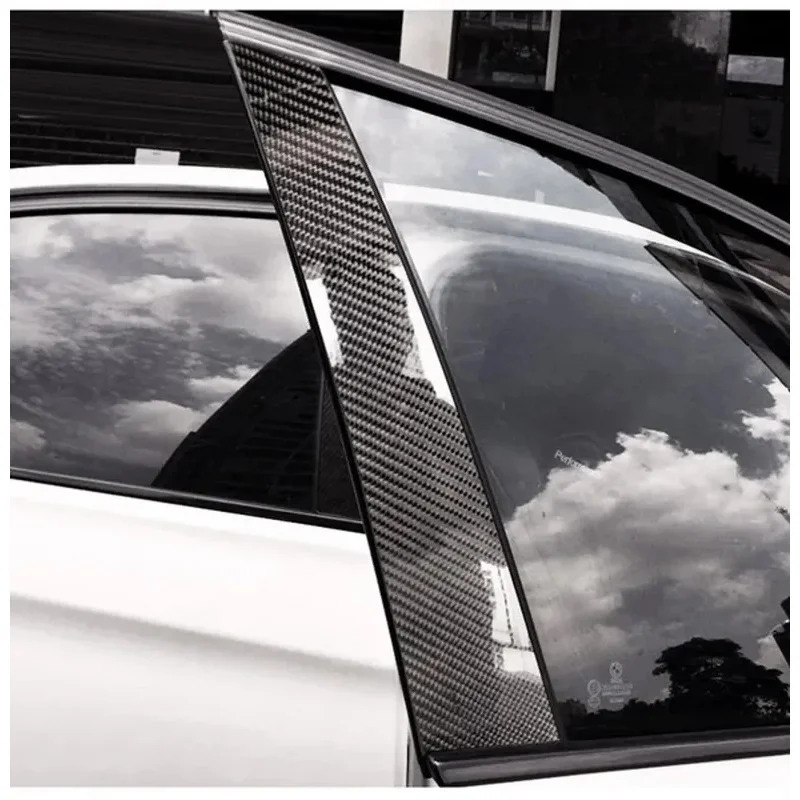Bande anti-rayures pour bord de porte de voiture, 1/2/4 pièces, noir 3D Nano Fiber de carbone, bande de protection universelle pour rétroviseur latéral de voiture, Film étanche