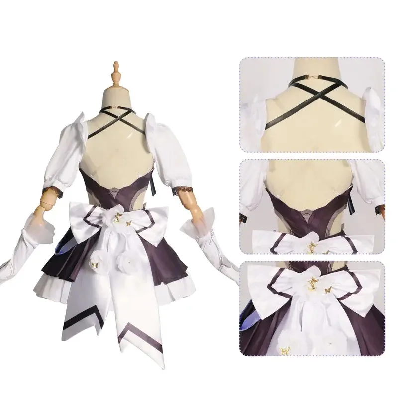 

aaa12 3Honkai Impact 3rd Cosplay Costume Elysia Wig Pink Fairy Maid Dress Female Halloween Christmas Carnival Party Outfi