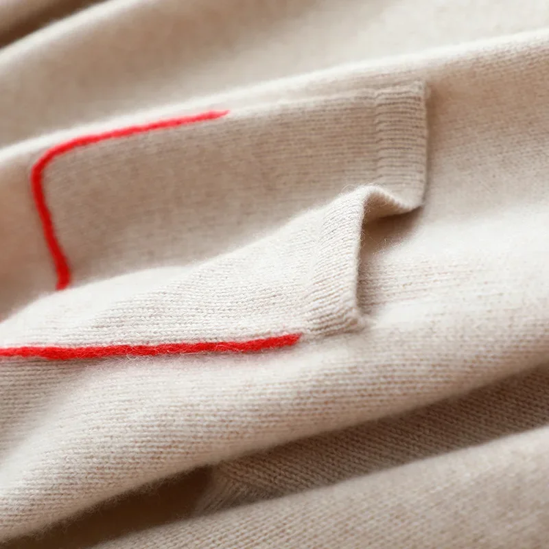 100% cashmere branco gola alta suéteres moda feminina inverno pulôver de grandes dimensões senhoras malhas de suavidade