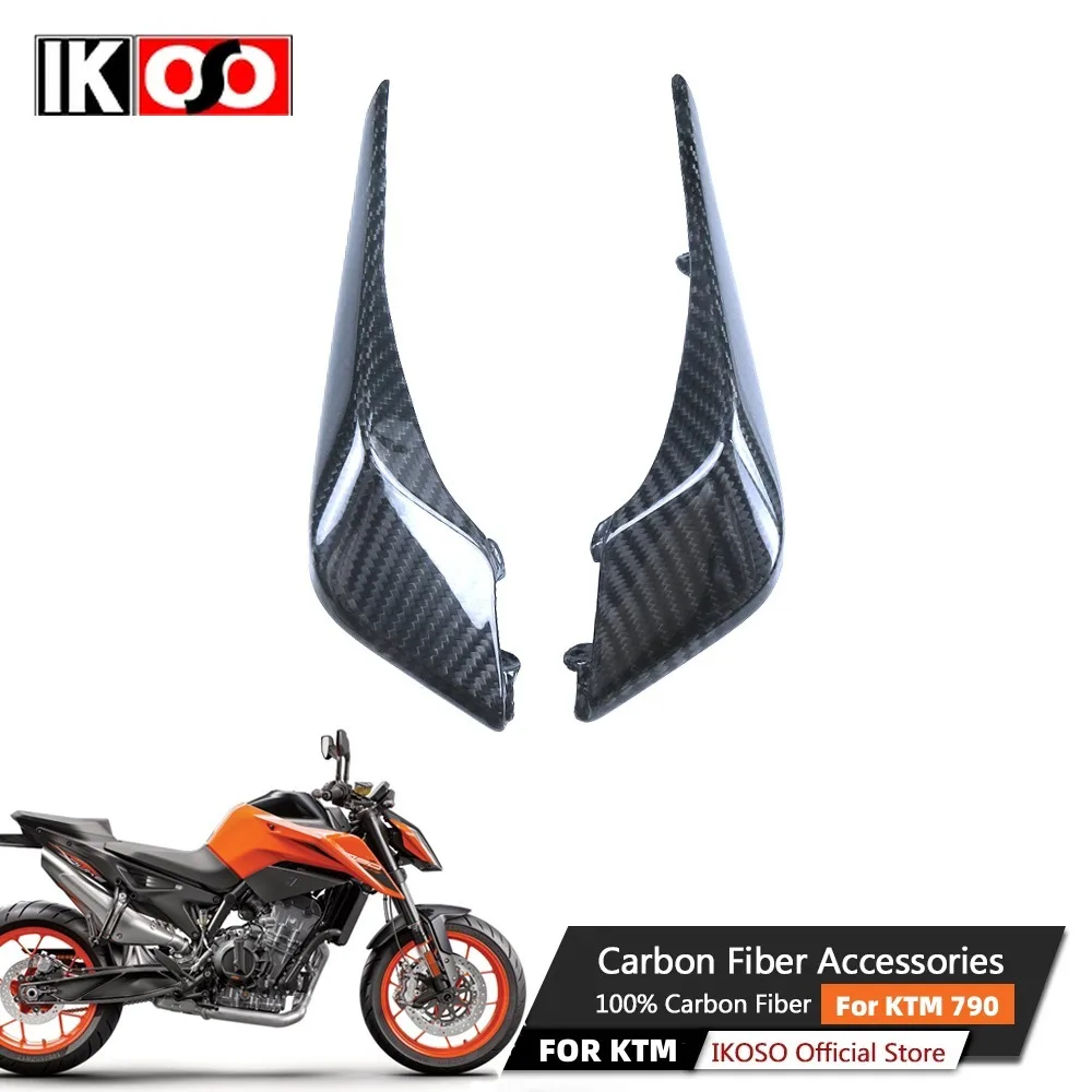 For KTM Super Duke 790 2018+ Motorcycle Modification Accessory 100% Pure 3K Carbon Fiber Shell Lamp Front Side Panel Fairing Kit