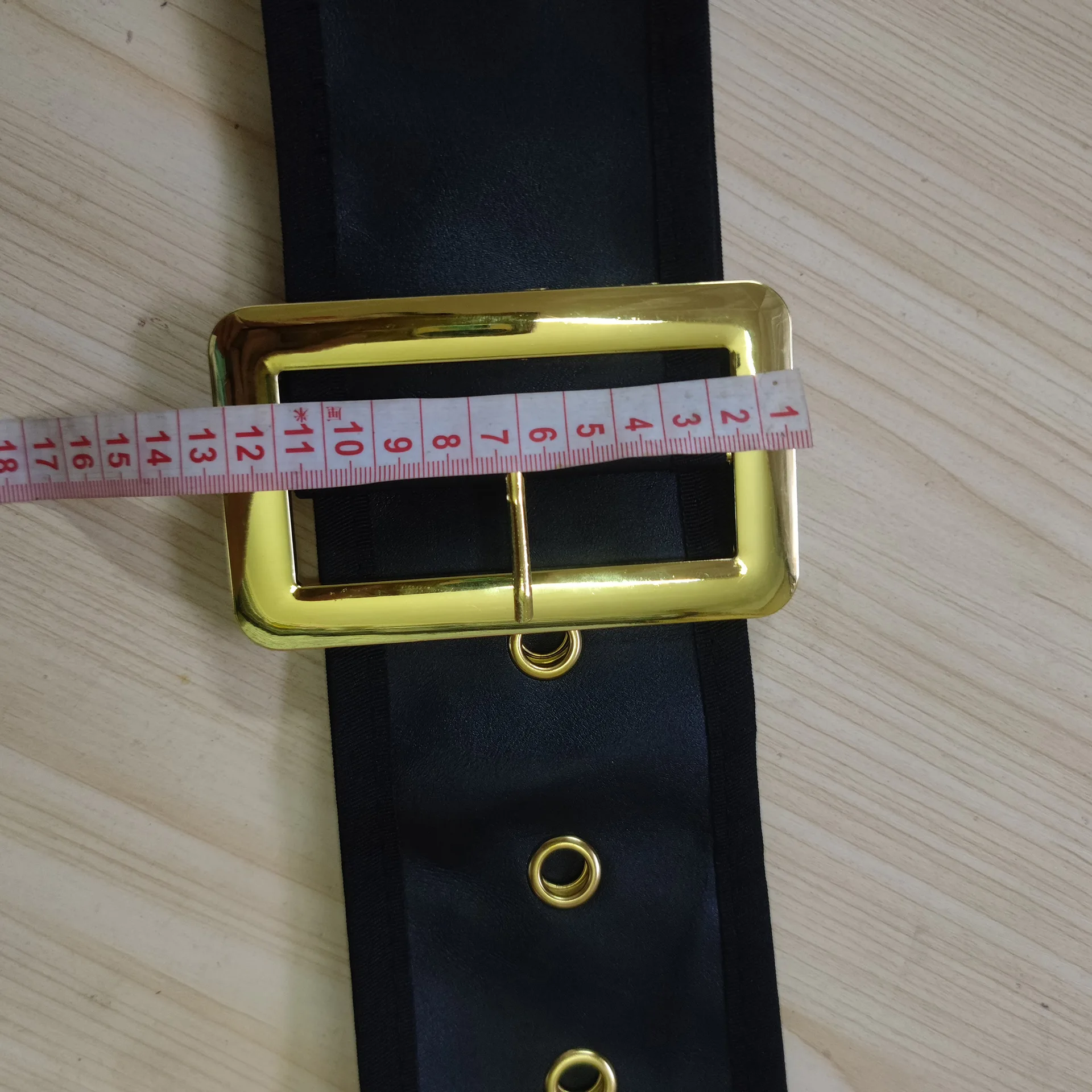 Grote Extra Brede Kerstman Riem Goud Kerst Accessoires Extra Brede Kerstman Riem