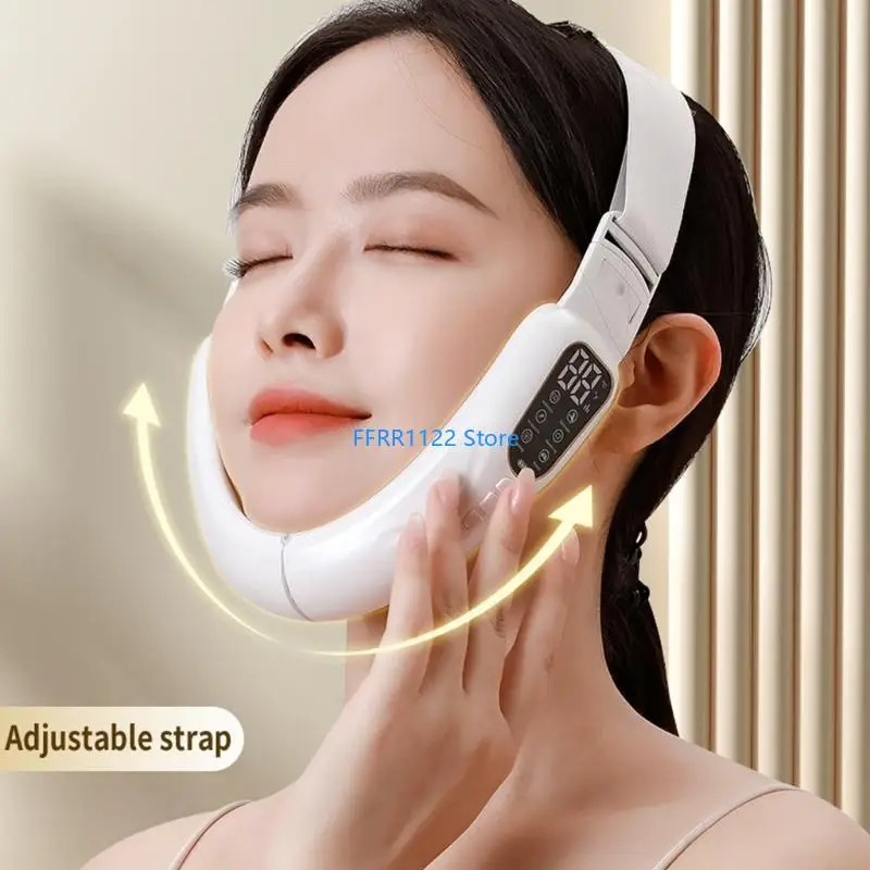 

Y1UF EMS Facials Lifting Device Double Chin Reducer V Face Lift Belt Machine