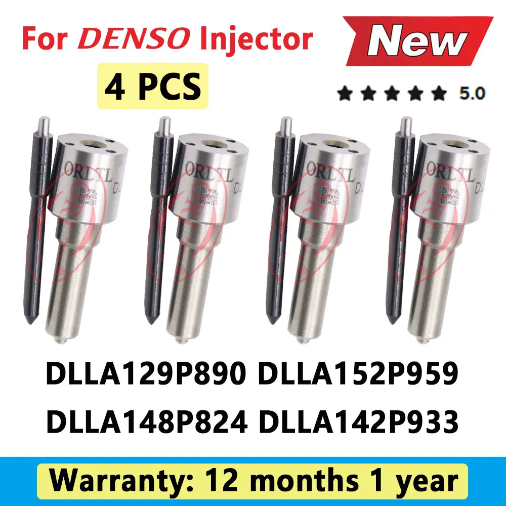 

4 PCS ORLTL New DLLA129P890 DLLA152P959 DLLA148P824 DLLA142P933 Injector Nozzle for Denso DLLA 129P890 DLLA 152P959 DLLA 148P824