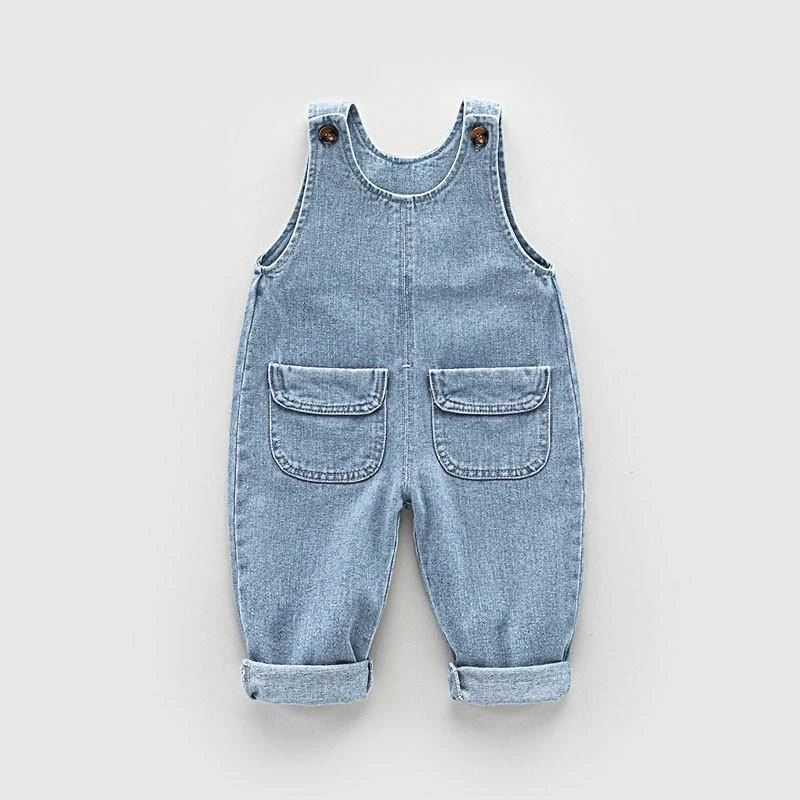 IENENS Toddler Infant Boys Jumpsuit Denim Overalls Dungarees Baby Girl Jeans long Pants Clothes Outfits Fit 1-4 Years