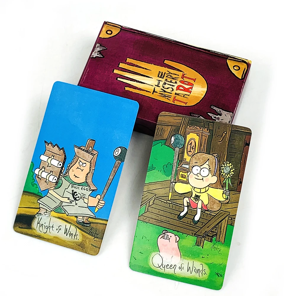 Hot-selling Mystery Tarot Cards A 78 Deck Gravity Falls Inspired Tarot Deck English Version Predictive Divination Board Games