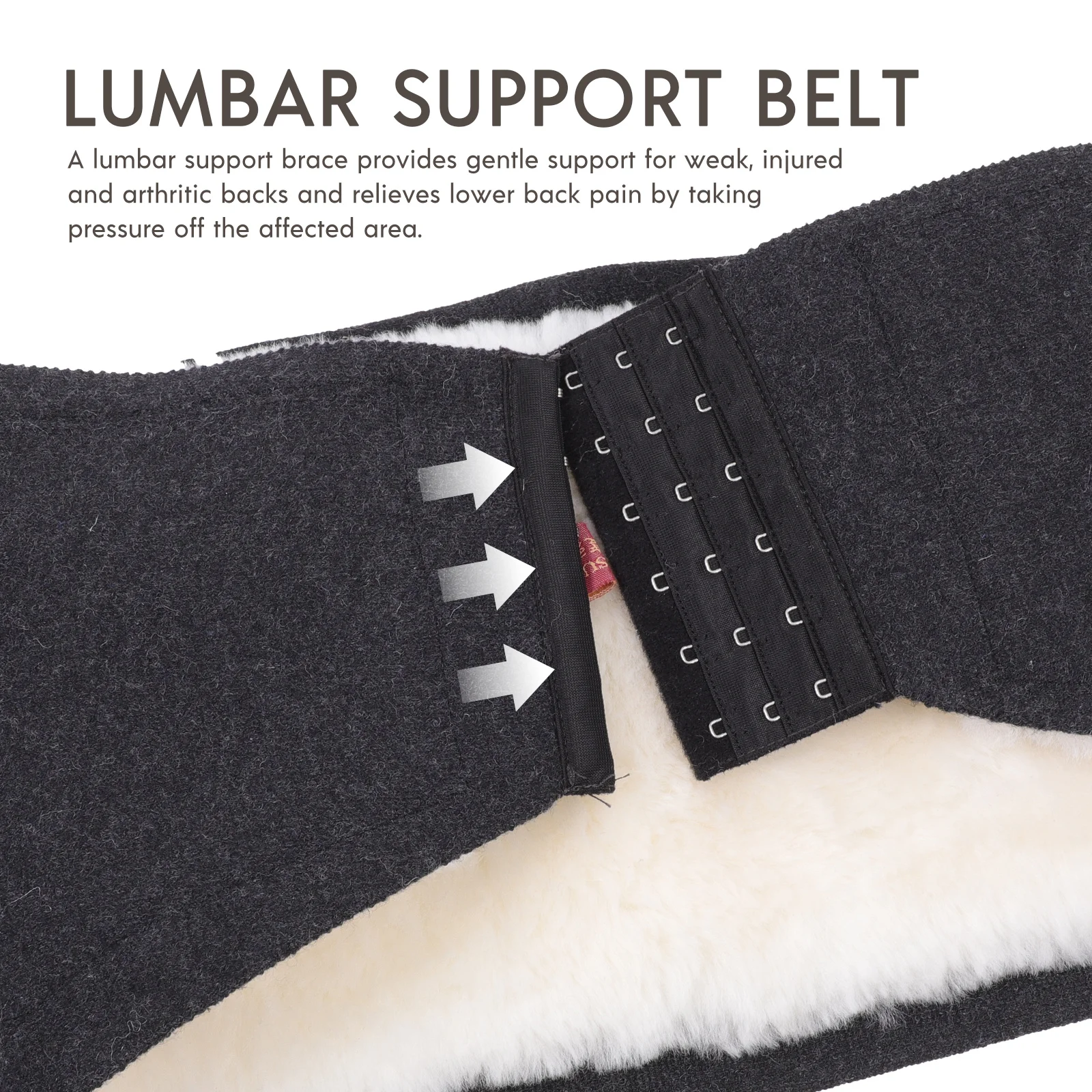 

1pc Warm Support Belt Wool Lumbar Support Band For Back Pain Relief Waist Protective Brace Unisex Waist Wrap Health Care Belt