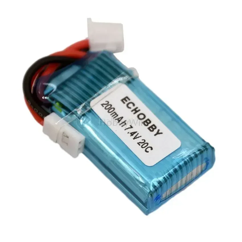 7.4V 2S 200mAh 20C LiPO Battery MX2.0-2P reverse plug for Mini Size RC Quadcopter Drone Helicopter Model  Airplane