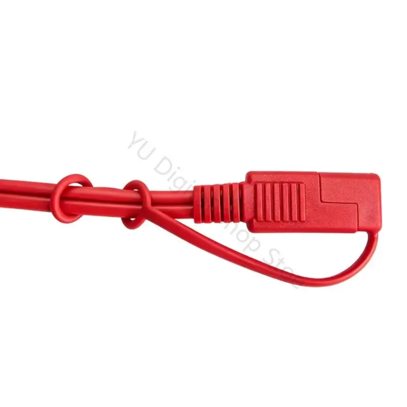 96BA SAE Two-Pin Electrical End Cover Set with Flexible Retention, Red Plastic Plug Caps 5-Pack, 16X7.8MM Size for Unused Wiring