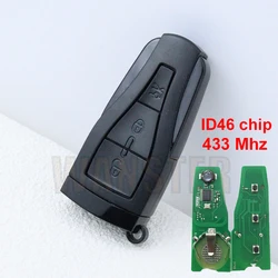 3 Bottons 433mhz ID46 Chip Car Key Housing Remote Key Fob Case Shell for MG MG550 MG6 for Roewe 550 2011 2012 2013 2014 2015