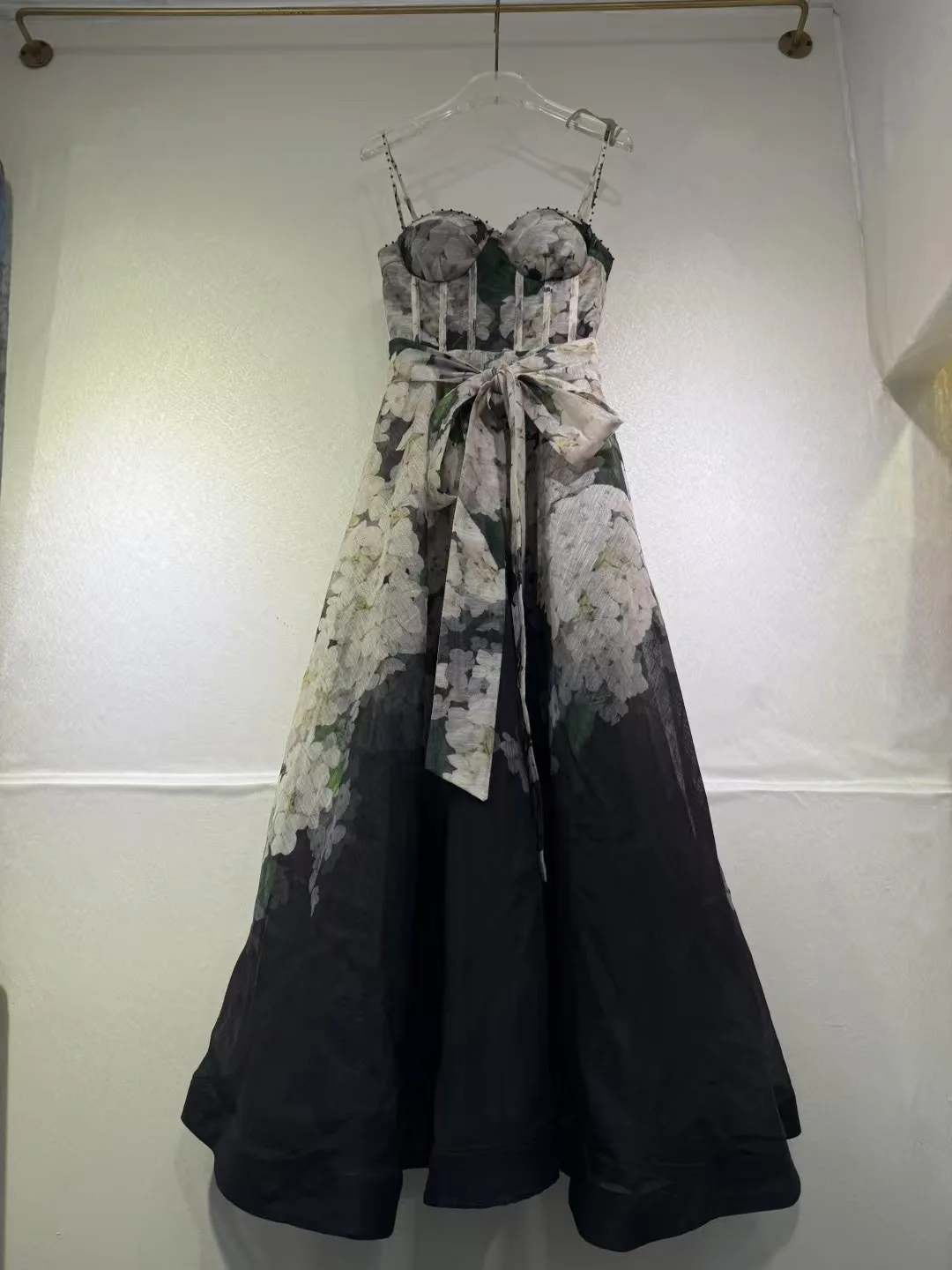 Zimm Hoge Taille Gedrukt Zomer Dr 2025 Ele Vaion Sle Wrap Borst Slim Fit Dames Dr voor Busin Casual