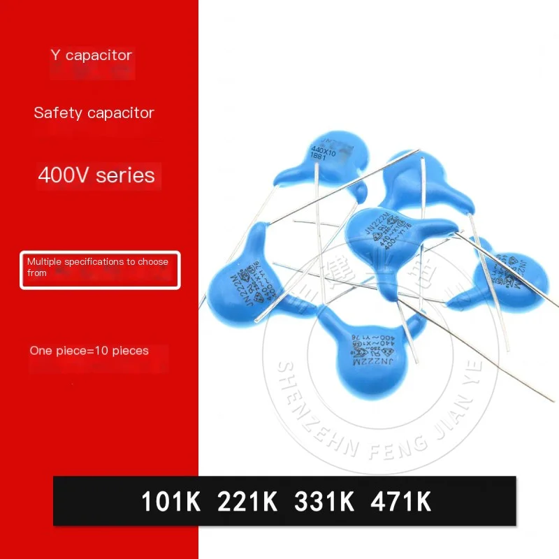 10 Stück 400 V Sicherheitsregulierung Y-Kondensator Y1 100PF 220PF 330PF 470PF 101 221 331K 471K