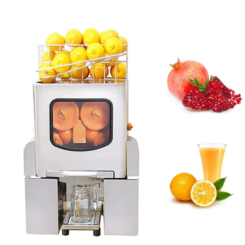 Commercial Orange Juicer Machines Automatic Slow Masticating Juice Extractor with Stainless Steel Filter Box