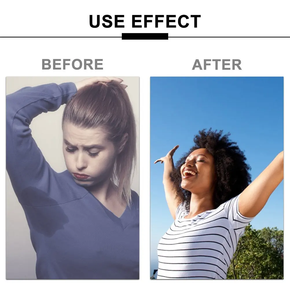 

2Pairs Underarm Sweat Pads Non Visible Comfortable Reusable Cotton Sweat Absorbing Block Pads Summer Antiperspirant Shield