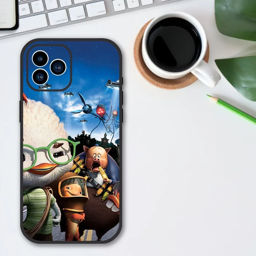 MINISO Disney C-Chicken Little Phone Case For iPhone 13 12 11 14 15 Pro XS Max XR X 8 7 6S 6 Plus Soft Back case